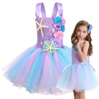 Strój Sukienka Mała Syrenka Arielka Spódniczka Tutu Tiulowa 128 134 Cm