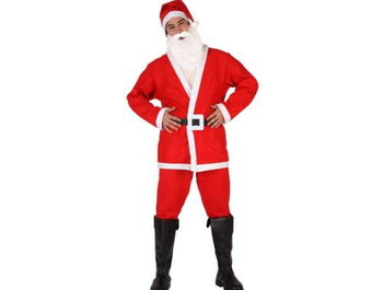 Strój Świętego Mikołaja z brodą M-L