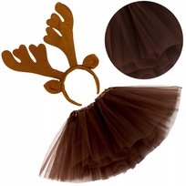 Strój Tutu Jeleń Renifer Jelonek Święta Rogi Opaska Spódniczka Karnawał