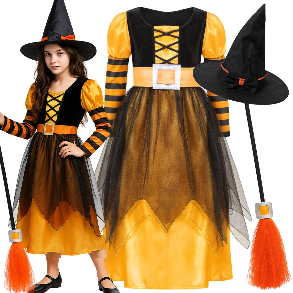 Str j Wied ma Czarownica Wr ka Zestaw Na Halloween Kapelusz 140 146 str-j-wied-ma-czarownica-wr-ka-zestaw-na-halloween-kapelusz-140-146