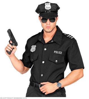 Stroje dla dorosłych, koszula policjanta, rozmiar S/M - Widmann