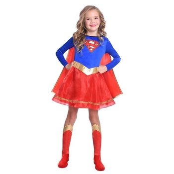 Stroje dla dzieci, strój supergirl licencja, rozmiar 110 - Amscan