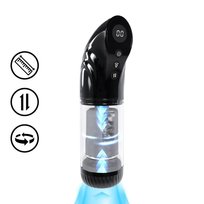StrokeMate - Suction Rotation and Thrusting Masturbator Pump - Black SHOT
