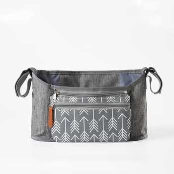 Stroller Diaper Organizer with Multiple Pockets Universal Fits Most Strollers, Holds Diapers, Wipes and Toys, Arrow - Other