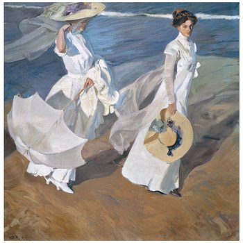 Strolling Along The Seashore - J. Sorolla 50x50 - Legendarte