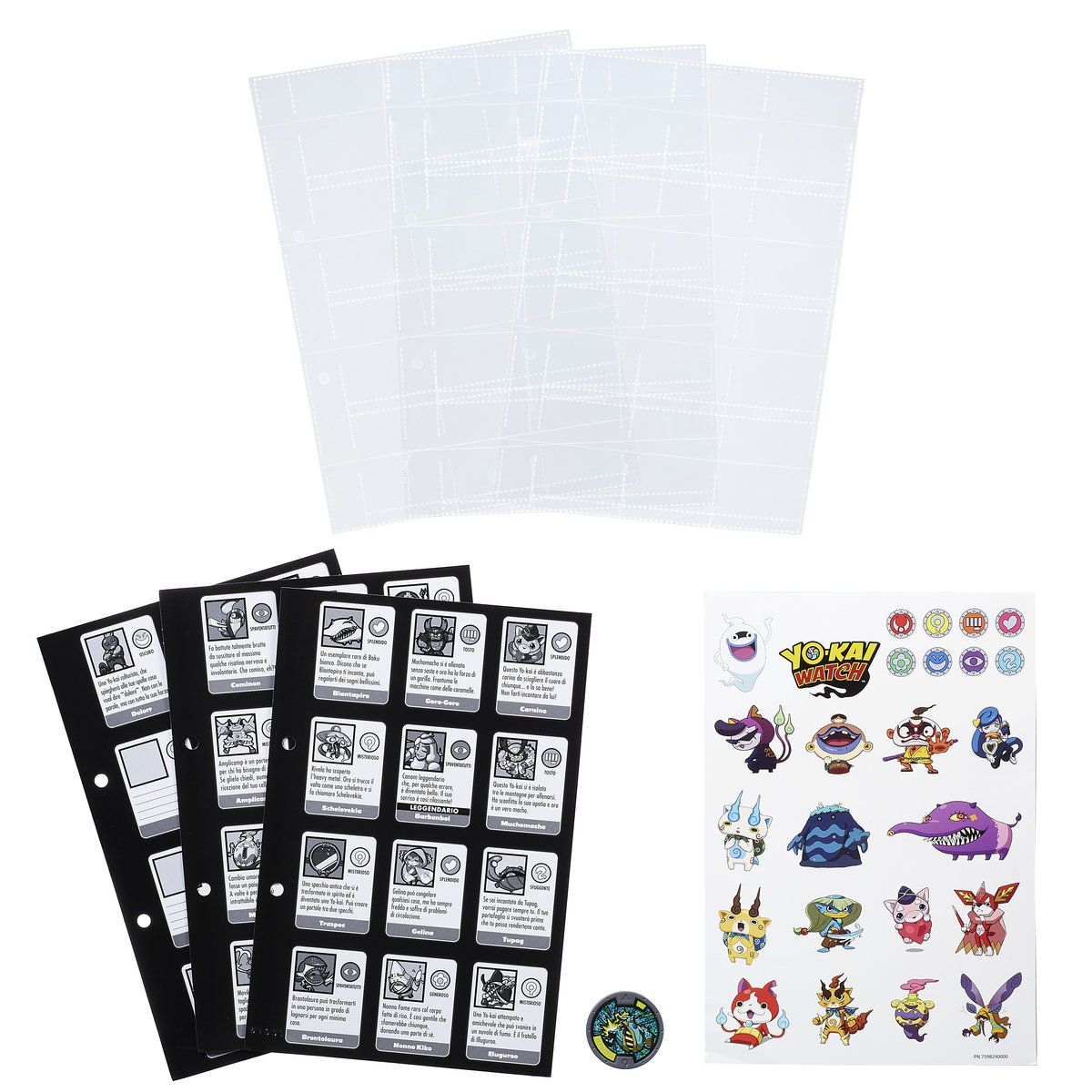Strony kolekcjonerskie z medalionem, Yokai Watch