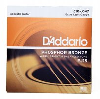 Struny do Gitary Akustycznej 10-47 D'Addario EJ15 D'Addario