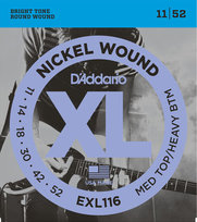 Struny do Gitary Elektrycznej 11-52 D'Addario EXL116