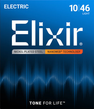 Struny do Gitary Elektrycznej Elixir Nanoweb 10-46 - Elixir