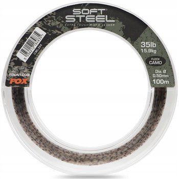 STRZAŁÓWKA FOX SOFT STEEL FLECK CAMO LEADER 45LB 0.60MM X 100M - Fox