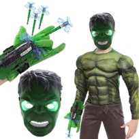 Strzelająca Rękawica Wyrzutnia Maska Zestaw Hulk