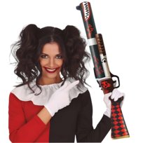 STRZELBA Shotgun Broń Joker Harley Quinn Morderca rekwizyt 65cm HALLOWEEN