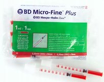 Strzykawki insulinowe BD 1ml U40 G30x8mm 10 szt. BDB