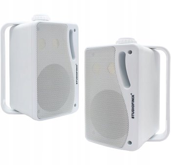 STUDIOFINIX Zestaw Głośniki Zewnętrzne 3,5" 3-drożne Bluetooth 200W Białe - Inny producent