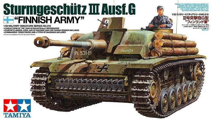 Фото - Збірна модель TAMIYA Stug Iii Ausf.G Finnish Army 1:35  35310 