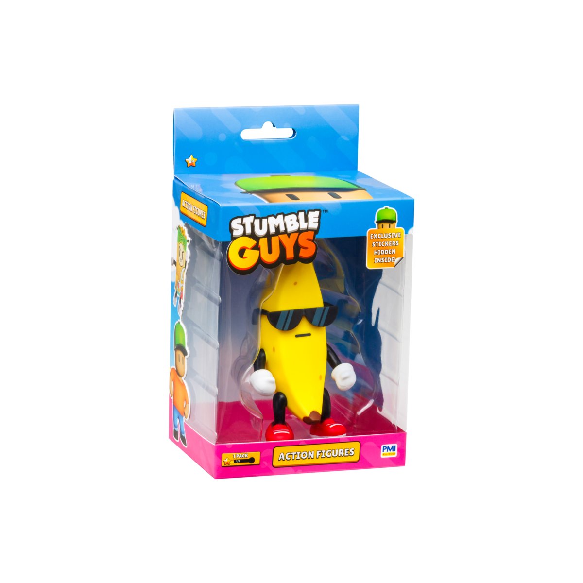 Rocco Giocattoli – Figurine Stumble Guys 2 – Super Banane 8 Cm Articulée – Collection 10 Personnages – Dès 8 Ans