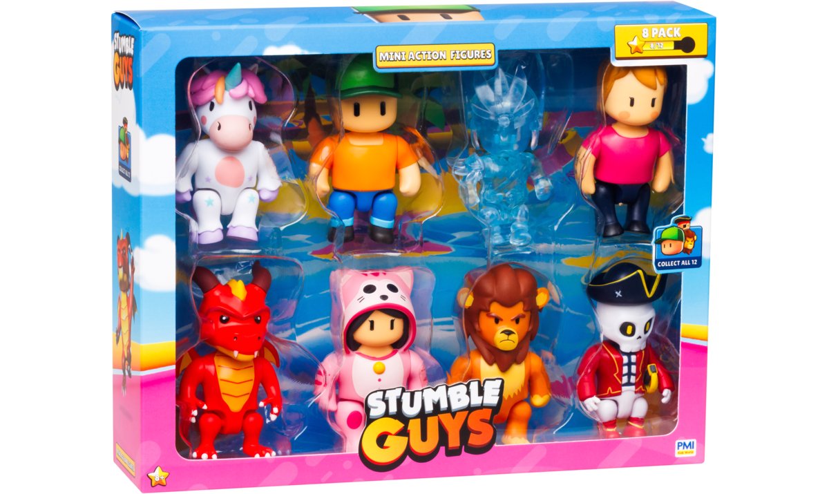 Rocco Giocattoli Figura De Acción Stumble Guys – Personaje De 8 Cm Articulado, Coleccionable Del Videojuego (Modelo AST E