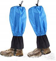 Stuptuty wodoodporne ochraniacze na buty trekkingowe 46cm niebieskie