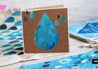 Stwórz kreatywny zestaw inspirowany wiosennym deszczem - wykorzystaj własnoręcznie wykonane stemple