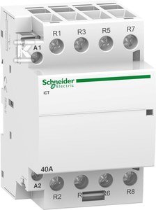 Zdjęcia - Timer i przekaźnik czasowy Schneider Stycznik modułowy iCT50-40-04-230 40A 4NC 50Hz 220/240 VAC 