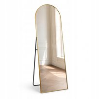 STYLER Lustro stojące ścienne STYLER Aurea 140x50 cm złota rama aluminiowa Styler