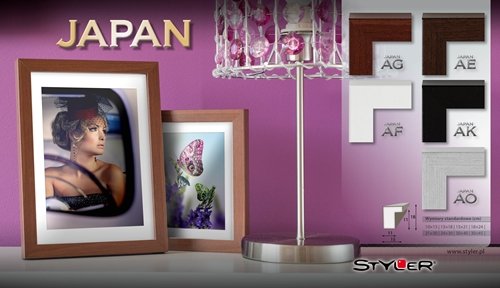 Styler, Ramka JAPAN 21X30 AK czarny