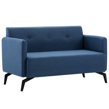 Stylowa 2-osobowa sofa ELIOR Rivena 2X, niebieska, 60x67x115 cm - Elior