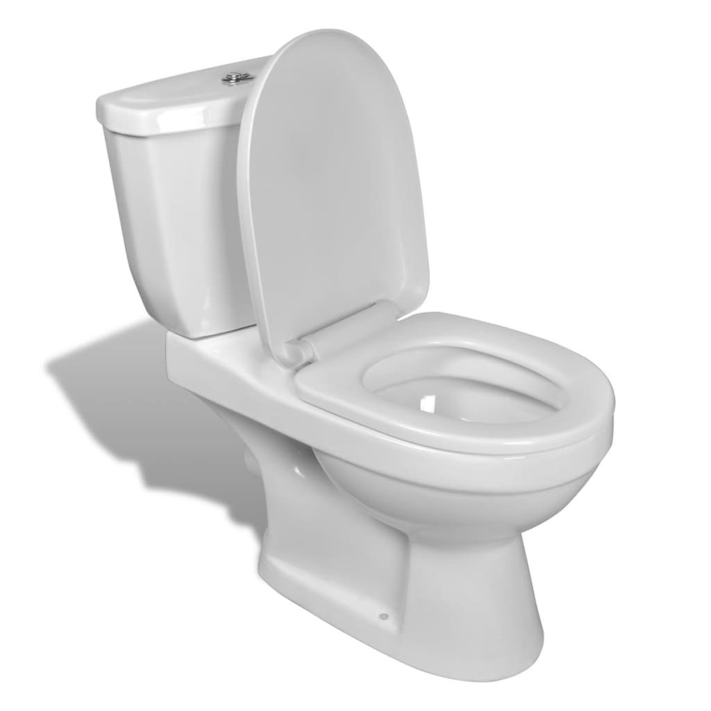 Фото - Унітаз Stylowa biała ceramiczna toaleta z podwójnym spłuk