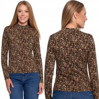 Stylowa Damska Bluzka Z Długim Rękawem I Stójką Z Wiskozy Moraj M Patt 1