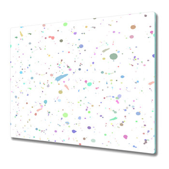Stylowa Deska Do Krojenia ze Szkła Hartowanego 60x52 cm - Plama Farby - Coloray