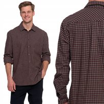 STYLOWA KOSZULA MĘSKA FLANELOWA W KRATĘ 100% BAWEŁNA DŁUGI RĘKAW MORAJ 2XL PATT 1