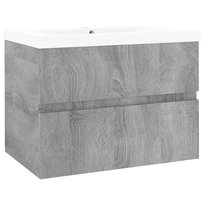 Stylowa szafka łazienkowa z umywalką - 60x38,5x45