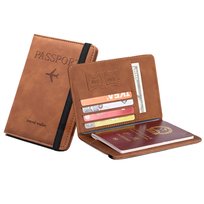 Stylowe etui na paszport dokumenty karty z blokadą antykradzieżową RFID Inna marka