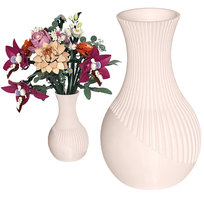 Stylowy beżowy wazon flakon na bukiet kwiatów LEGO 10342 10313 10280