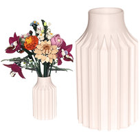 Stylowy beżowy wazon flakon na bukiet kwiatów LEGO 10342 10313 10280