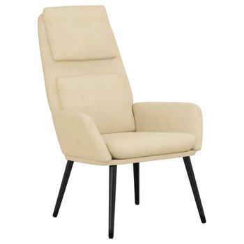 Stylowy fotel optymalnego komfortu, kremowy, 70x77 - Zakito