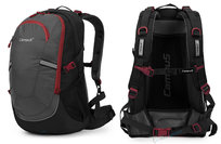 STYLOWY PLECAK CAMPUS HORTON 45l | LEKKI WYGODNY | SZARO-CZERWONY CAMPUS