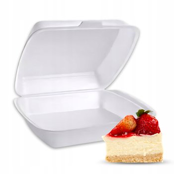 Styropianowy Pojemnik Obiadowy Niedzielony Opakowanie Jednorazowe 50 szt. - InLine