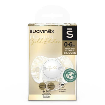 Suavinex Smoczek dla niemowlaka SX Pro Beżowy Gold Premium 0-6m - Suavinex