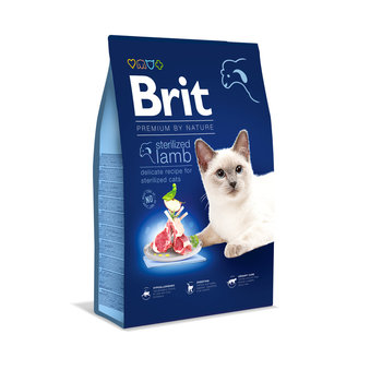 Sucha karma dla kota, BRIT Cat Premium By Nature Sterilised Lamb 8kg - Brit