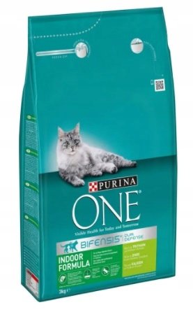 PURINA NESTLE Purina Nestle Sucha Karma Dla Kota, Purina One Indoor Formula Cat Turkey Z Indykiem 9,75Kg