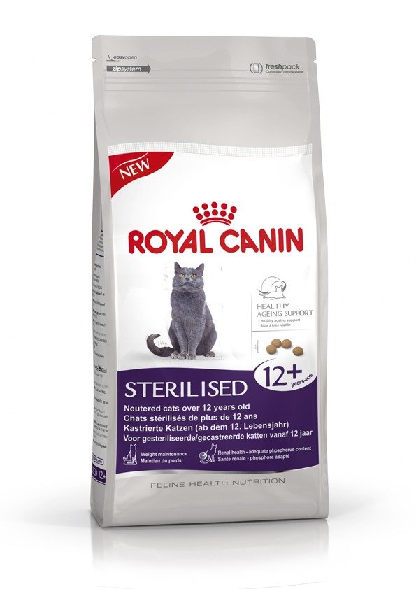 Sucha karma dla kota, Royal Canin Senior Ageing Sterilised 12+ FHN 400g ...