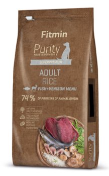 Sucha karma dla psa FITMIN Dog Purity Rice Adult Fish&Venison, 2 kg - Fitmin