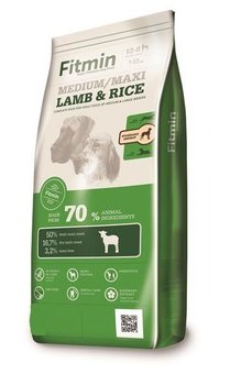 Sucha karma dla psa FITMIN Dogh Medium Maxi Lamb & Rice, jagnięcina i ryż, 14 kg - Fitmin