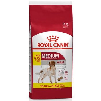 Sucha karma dla psa ROYAL CANIN Medium Adult, 15+3 kg - Royal Canin