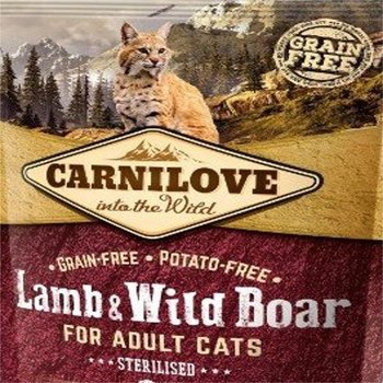 Sucha karma dla sterylizowanego kota CARNILOVE Lamb&Wild, 400 g - Carnilove