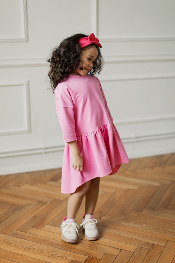 S.Oliver T-shirt Fille Avec Volants – Rose, Coton Doux, Coupe Ample, Taille 128-134