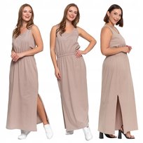 SUKIENKA DAMSKA MAXI z Rozcięciem Długa Elegancka Suknia na Lato MORAJ XXL