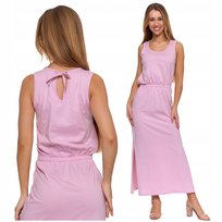 SUKIENKA DAMSKA MAXI z Rozcięciem Długa Suknia na Lato Elegancka MORAJ XXL