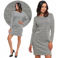 Sukienka Damska Ołówkowa Z Długim Rękawem Kobieca Elegancka Moraj M Patt1